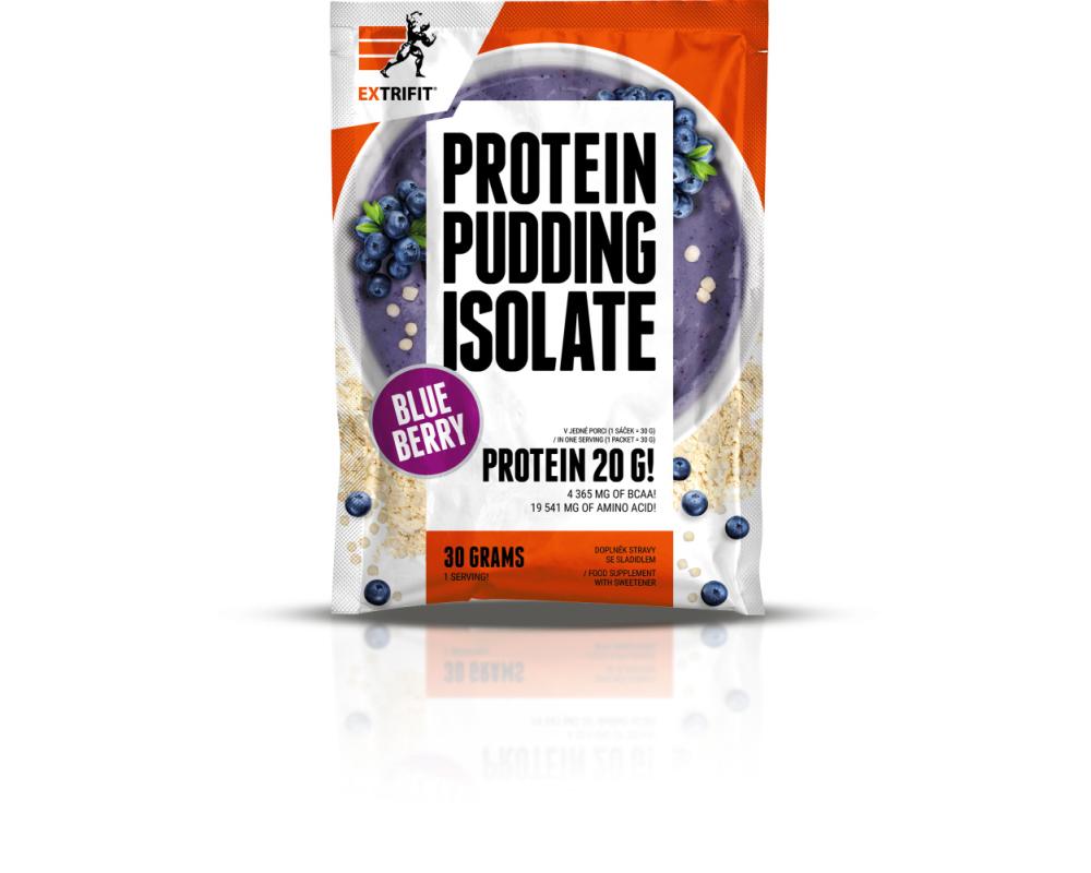 EXTRIFIT Protein Pudding Isolate 30 g Borůvka