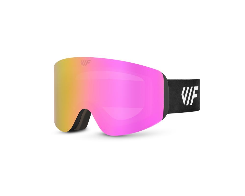 Lyžařské a snowboardové brýle VIF SKI & SNB Black x Pink