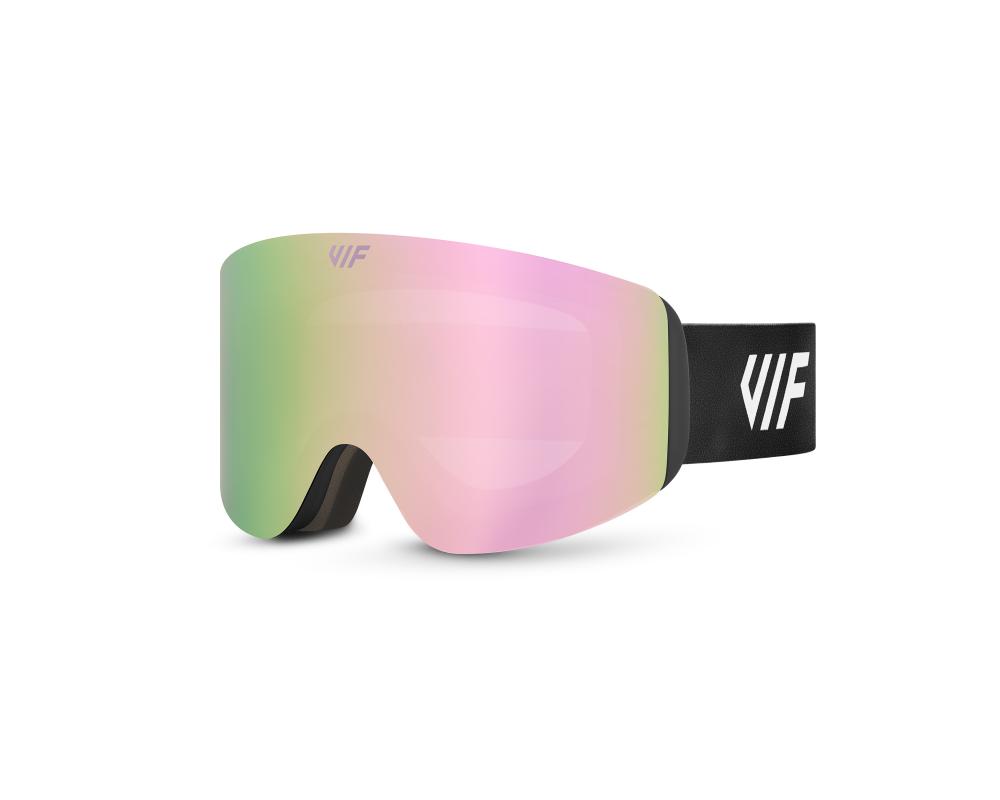 Lyžařské a snowboardové brýle VIF SKI & SNB Black x Rose Pink