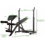 Posilovací lavice bench press TUNTURI WB50 Mid Width Weight Bench
