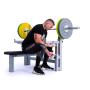 Posilovací lavice bench press FITHAM Benchpress s výsuvnými stojany nastavení