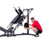 Posilovací stroj na činky TRINFIT Leg press hacken dřep D5 Pro model kotouč