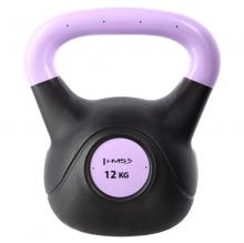 Plastový kettlebell HMS KPC 12 kg světle fialový