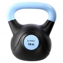 Plastový kettlebell HMS KPC 18 kg světle modrý