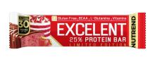 NUTREND Excelent protein bar 85 g jahodový dort - Doprodej